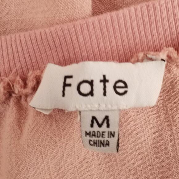 Fate Linen Blend Sleeveless Top | Pink | Size Medium - Picture 4 of 6